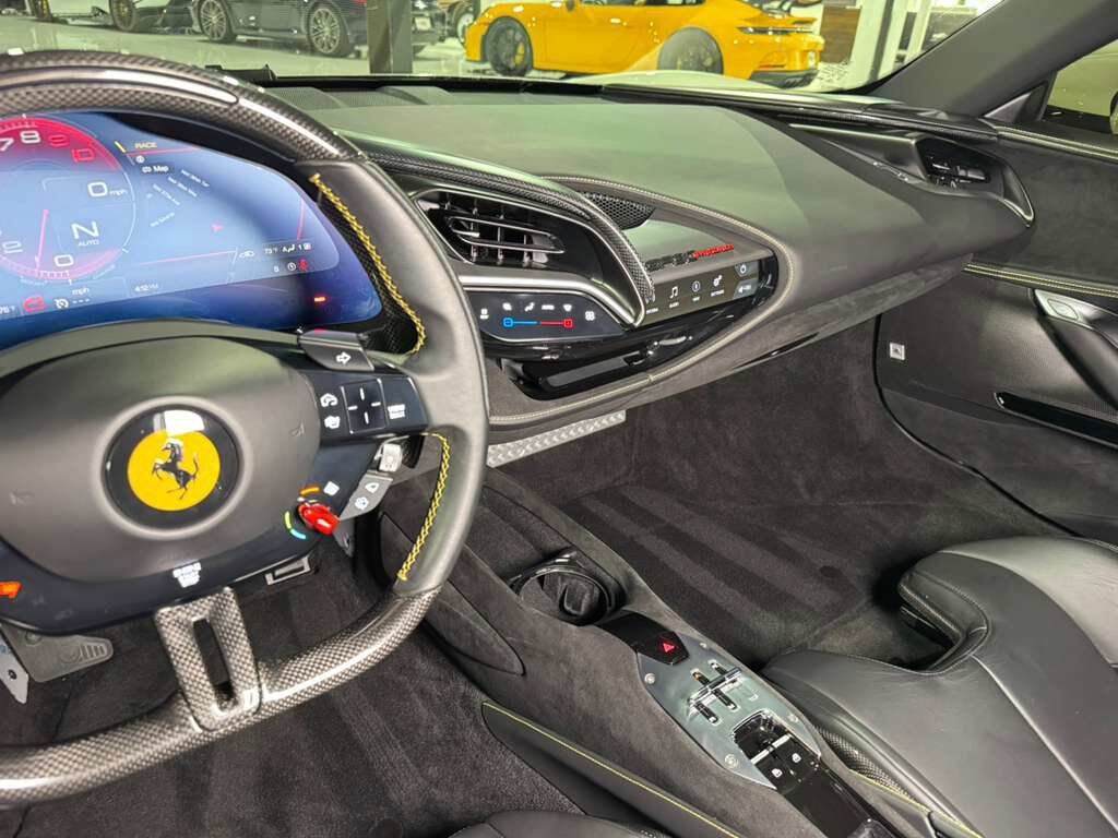 2023 Ferrari SF90 Stradale Bianco Avus paint, two-tone bodywork, JBL Professional Audio, XL carbon racing seats AND MUCH MORE!! Fort Lauderdale FL
