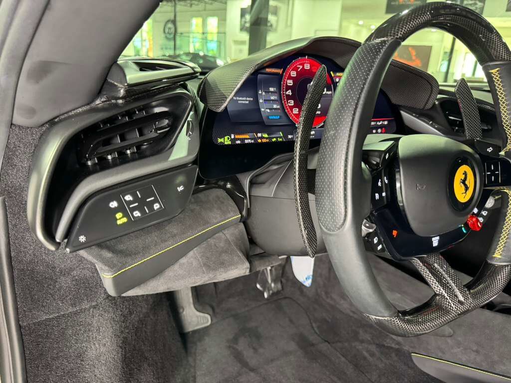 2023 Ferrari SF90 Stradale Bianco Avus paint, two-tone bodywork, JBL Professional Audio, XL carbon racing seats AND MUCH MORE!! Fort Lauderdale FL