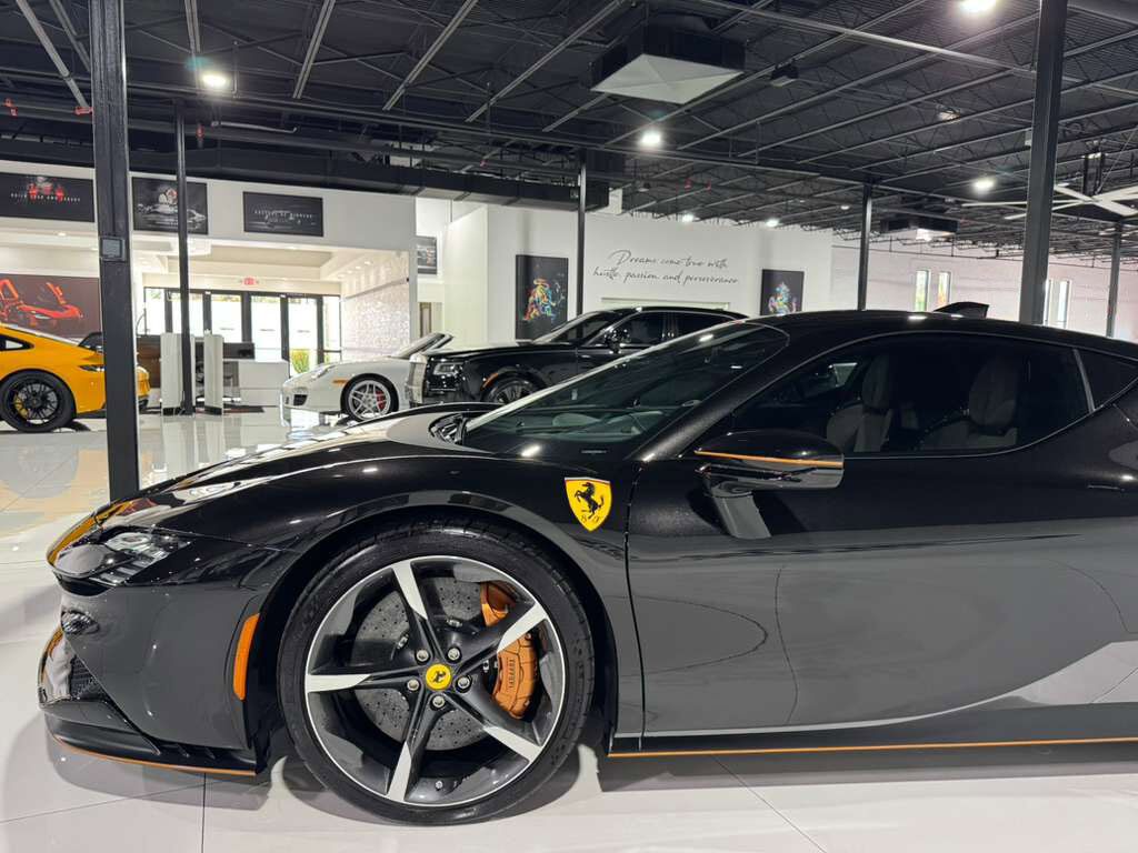 2023 Ferrari SF90 Stradale Nero Daytona paint,gold calipers,front driving camera/lifter,JBL audio,carbon racing seats AND MORE! Fort Lauderdale FL