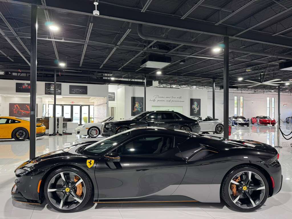 2023 Ferrari SF90 Stradale Nero Daytona paint,gold calipers,front driving camera/lifter,JBL audio,carbon racing seats AND MORE! Fort Lauderdale FL