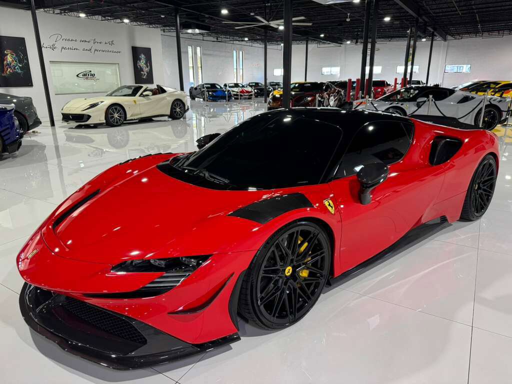 2023 Ferrari SF90 Stradale RYFT BODY KIT! Rosso Scuderia paint, front driving camera, carbon galore AND MUCH MORE!!