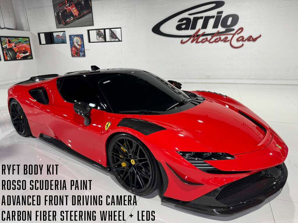 2023 Ferrari SF90 Stradale RYFT BODY KIT! Rosso Scuderia paint, front driving camera, carbon galore AND MUCH MORE!!