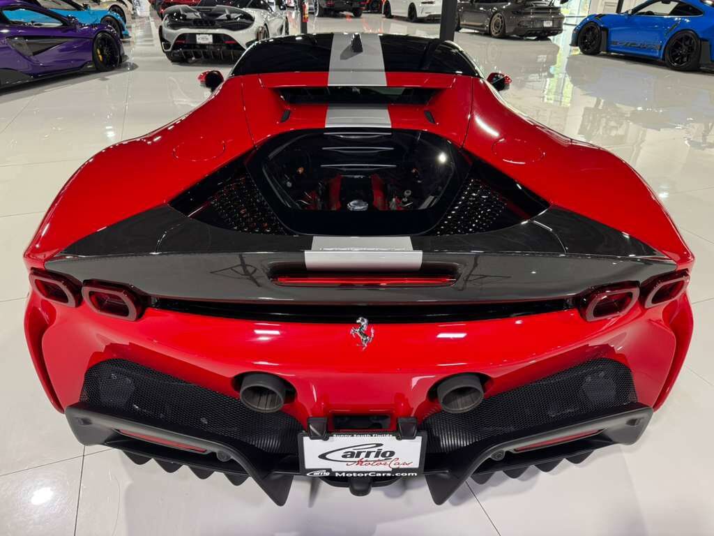 2023 Ferrari SF90 Stradale Rosso Corsa paint, two-tone, Rosso Ferrari interior, Extended Fiorano package, carbon seats & MORE!! Fort Lauderdale FL