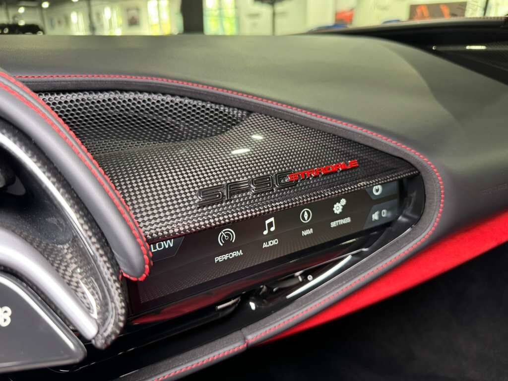 2023 Ferrari SF90 Stradale Rosso Corsa paint, two-tone, Rosso Ferrari interior, Extended Fiorano package, carbon seats & MORE!! Fort Lauderdale FL