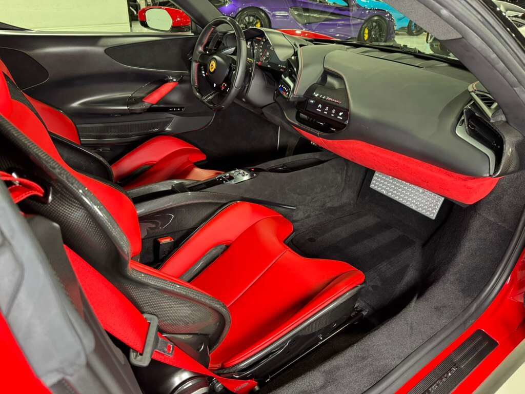 2023 Ferrari SF90 Stradale Rosso Corsa paint, two-tone, Rosso Ferrari interior, Extended Fiorano package, carbon seats & MORE!! Fort Lauderdale FL
