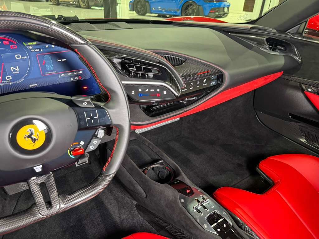 2023 Ferrari SF90 Stradale Rosso Corsa paint, two-tone, Rosso Ferrari interior, Extended Fiorano package, carbon seats & MORE!! Fort Lauderdale FL