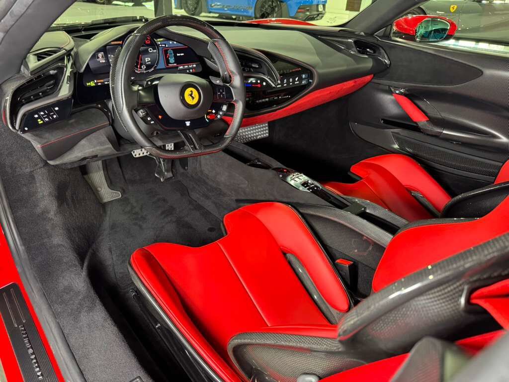 2023 Ferrari SF90 Stradale Rosso Corsa paint, two-tone, Rosso Ferrari interior, Extended Fiorano package, carbon seats & MORE!! Fort Lauderdale FL
