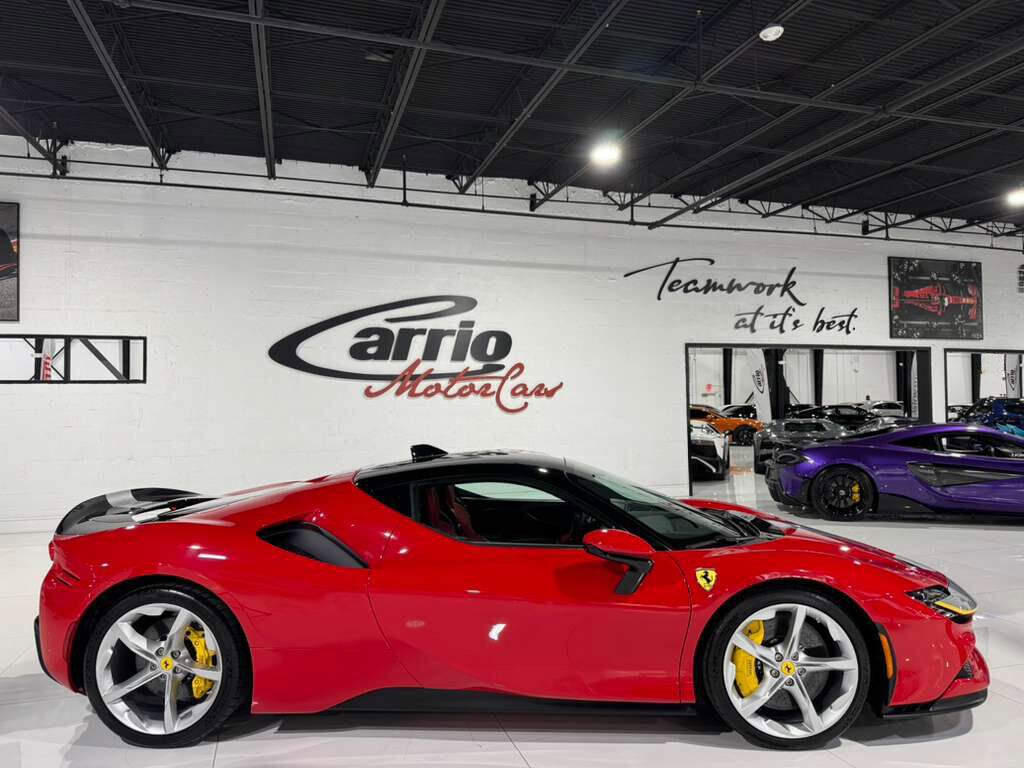 2023 Ferrari SF90 Stradale Rosso Corsa paint, two-tone, Rosso Ferrari interior, Extended Fiorano package, carbon seats & MORE!! Fort Lauderdale FL