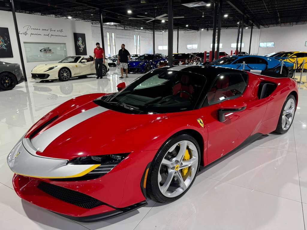 2023 Ferrari SF90 Stradale Rosso Corsa paint, two-tone, Rosso Ferrari interior, Extended Fiorano package, carbon seats & MORE!! Fort Lauderdale FL