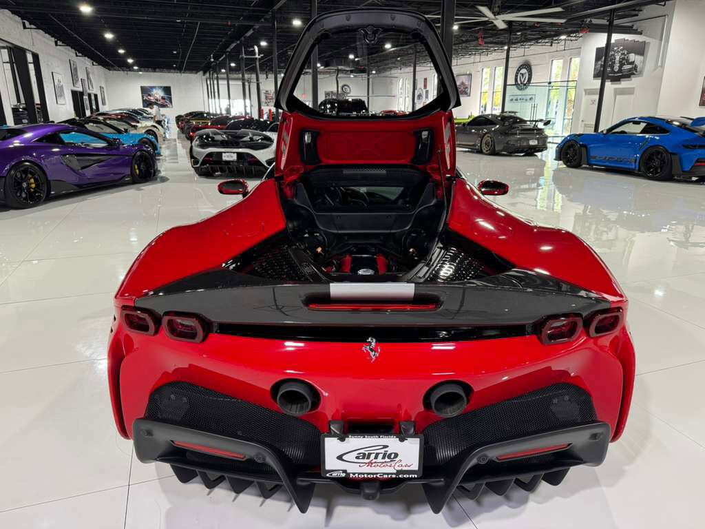2023 Ferrari SF90 Stradale Rosso Corsa paint, two-tone, Rosso Ferrari interior, Extended Fiorano package, carbon seats & MORE!! Fort Lauderdale FL