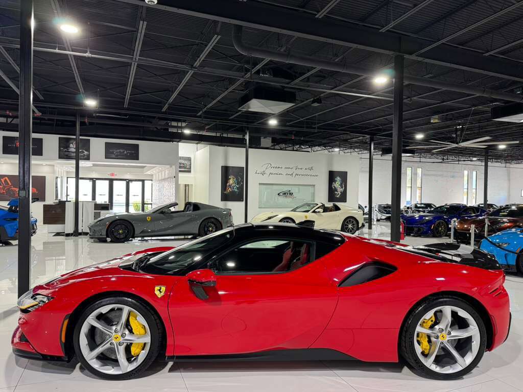 2023 Ferrari SF90 Stradale Rosso Corsa paint, two-tone, Rosso Ferrari interior, Extended Fiorano package, carbon seats & MORE!! Fort Lauderdale FL