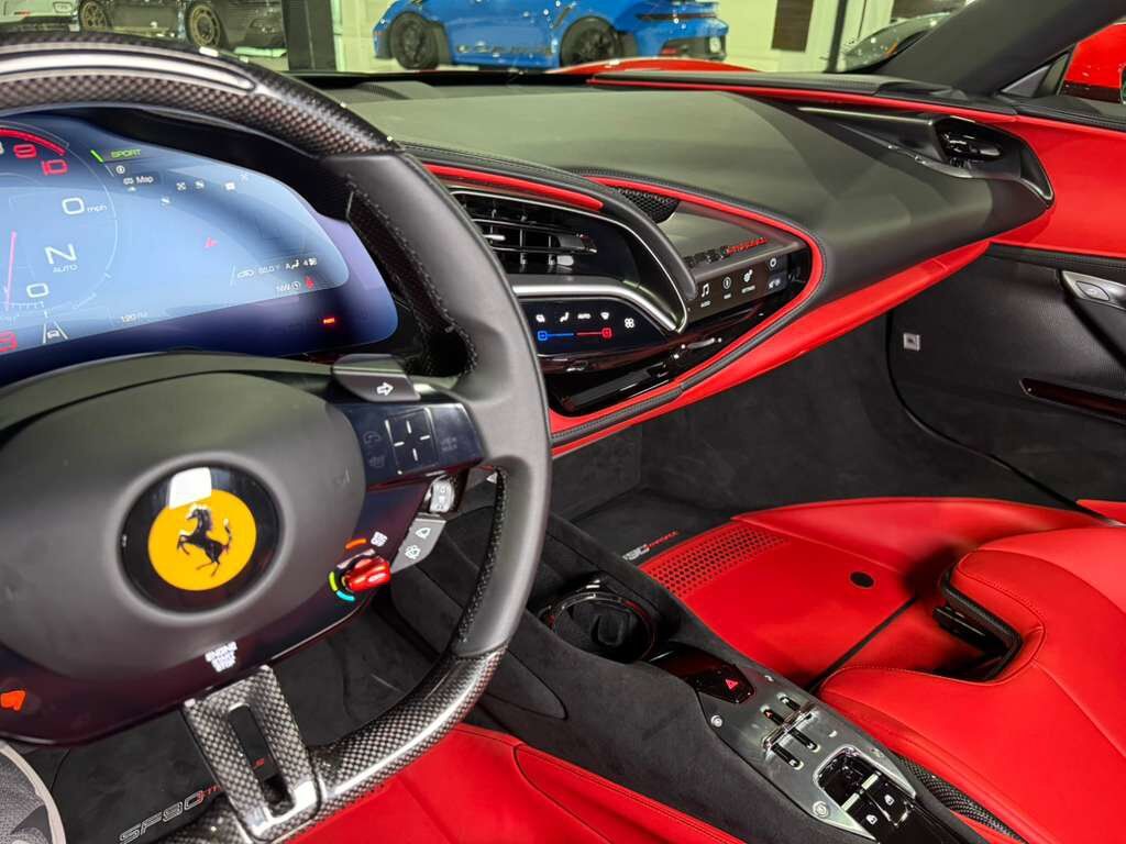 2023 Ferrari SF90 Stradale Rosso Scuderia paint, Extra-Range interior, surround view, front lift, carbon galore AND MUCH MORE!! Fort Lauderdale FL