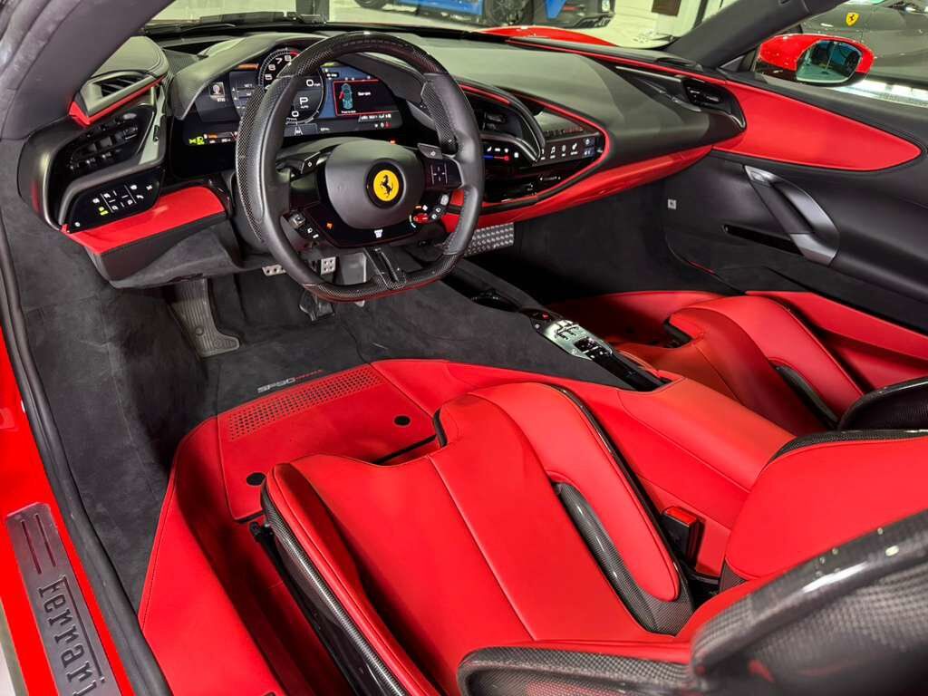 2023 Ferrari SF90 Stradale Rosso Scuderia paint, Extra-Range interior, surround view, front lift, carbon galore AND MUCH MORE!! Fort Lauderdale FL
