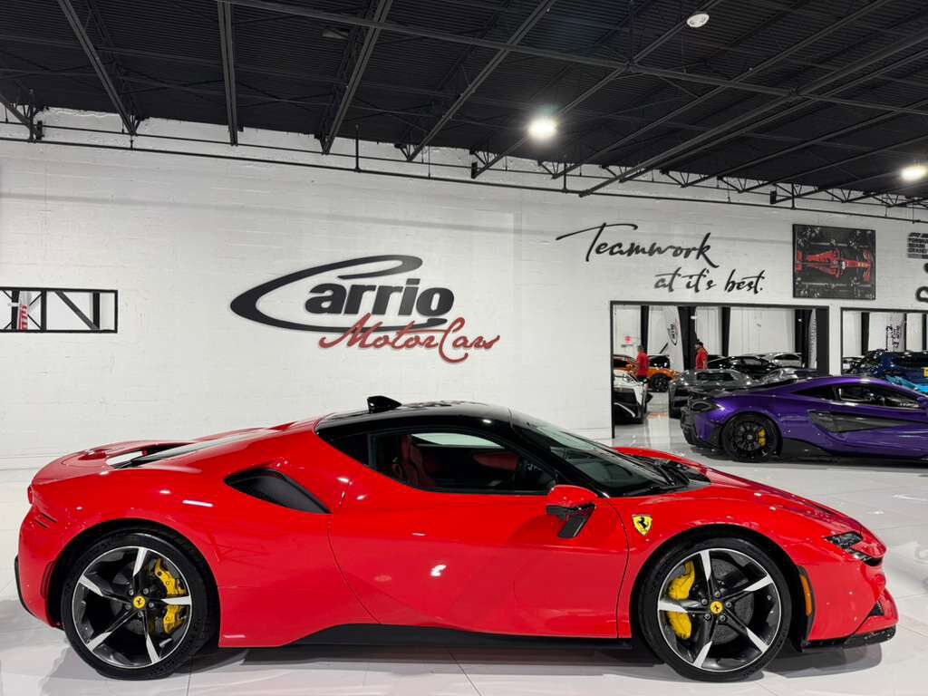 2023 Ferrari SF90 Stradale Rosso Scuderia paint, Extra-Range interior, surround view, front lift, carbon galore AND MUCH MORE!! Fort Lauderdale FL