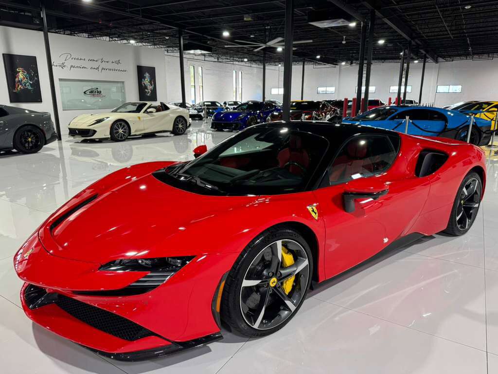 2023 Ferrari SF90 Stradale Rosso Scuderia paint, Extra-Range interior, surround view, front lift, carbon galore AND MUCH MORE!! Fort Lauderdale FL