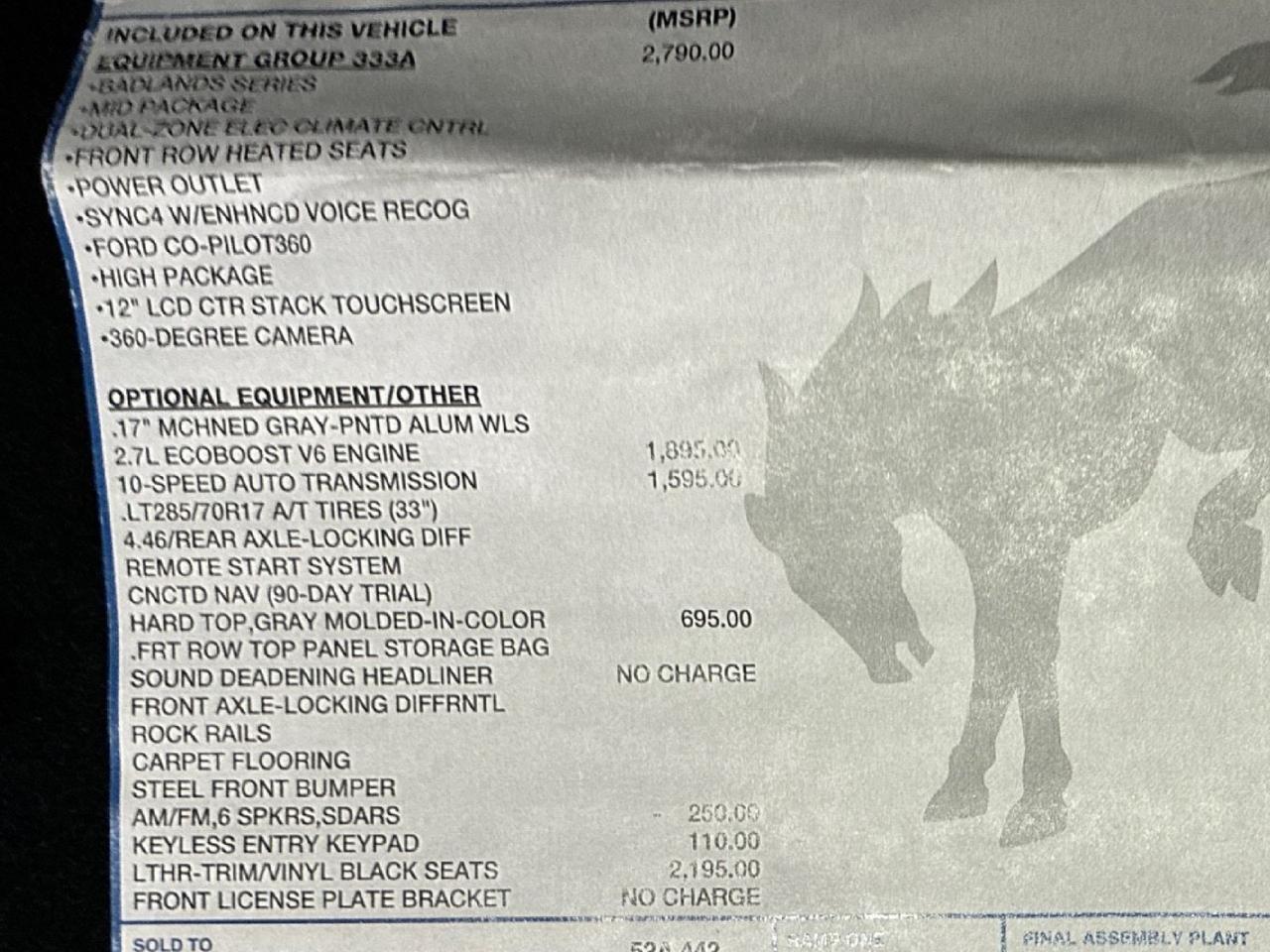 2023 Ford Bronco Badlands, High Pkg, V6, Auto, Hard Top, Leather, BFG All-Terrains Houston TX