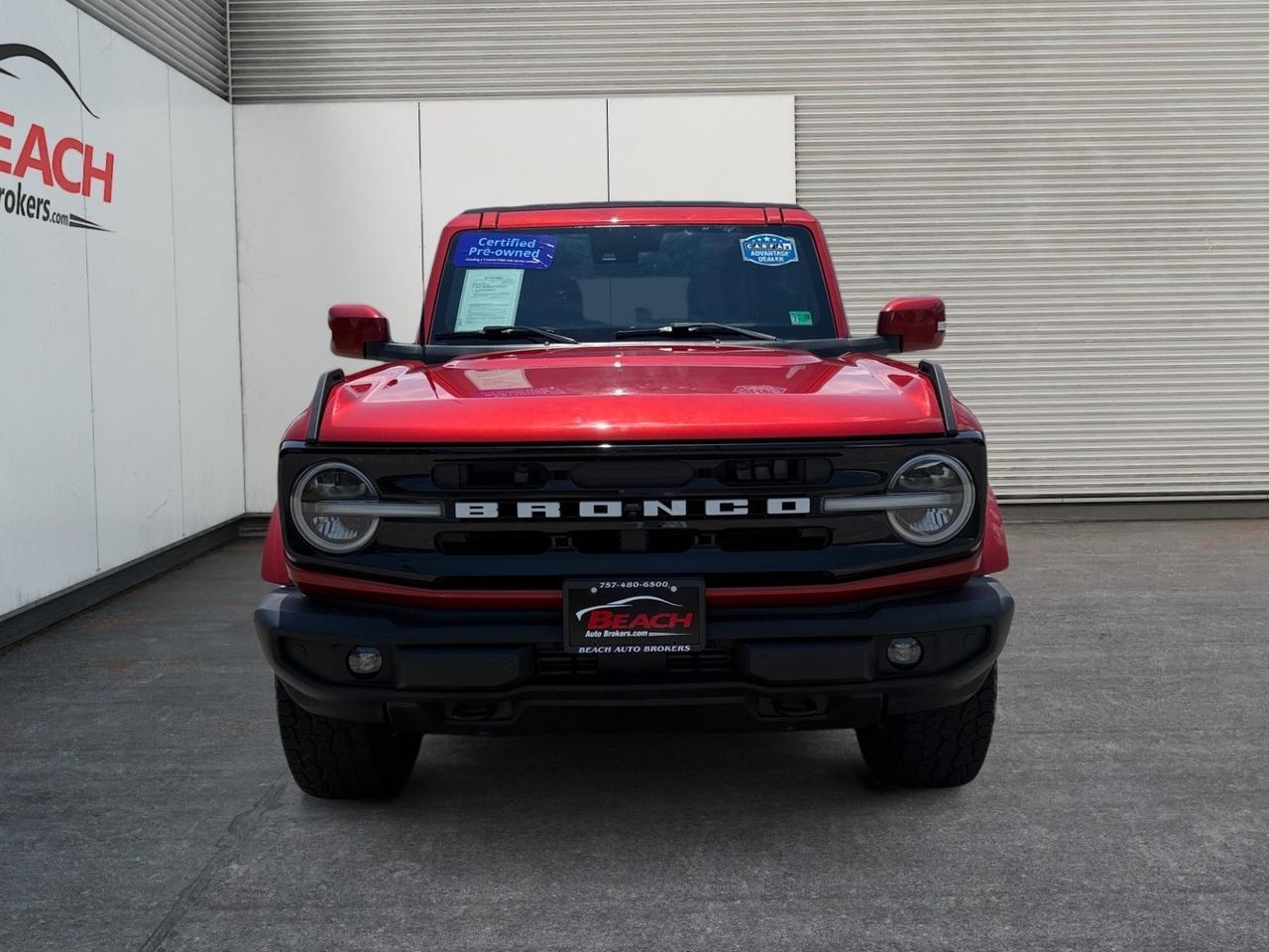 2023 Ford Bronco Outer Banks, HEATED SEATS, RUNNING BOARDS, POWER/HEATED MIRRORS, APPLE CARPLAY/ANDORID AUTO, AUTO START/STOP, PUSH BUTTON START, BACKUP CAMERA, CLEAN CARFAX, ONLY 1 OWNER! Norfolk VA