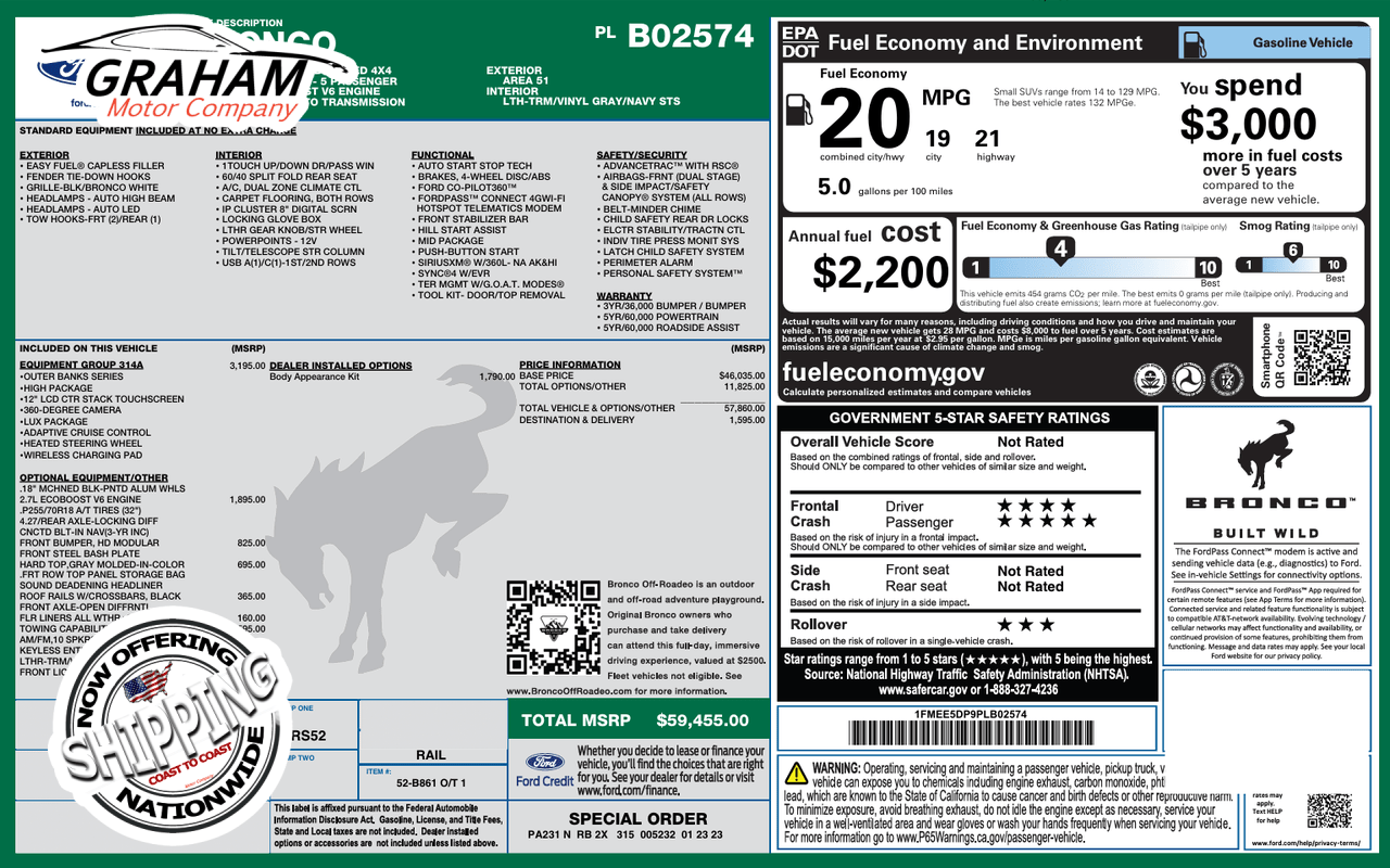 2023 Ford Bronco Outer Banks