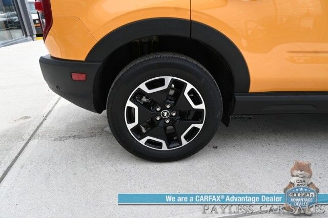 2023 Ford Bronco Sport Outer Banks / 4X4 / Auto Start / Technology Pkg / Co-Pilot Assist + / Power & Heated Leather Seats / Heated Steering Wheel / NAV / B&O Speakers / Lane Departure & Blind Spot / Back Up Cam / Only 17K Miles / 1-Owner Anchorage AK