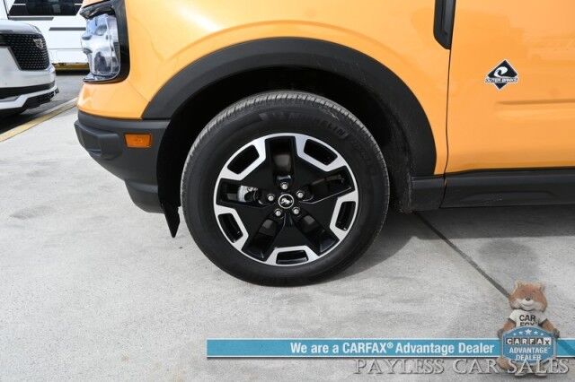 2023 Ford Bronco Sport Outer Banks / 4X4 / Auto Start / Technology Pkg / Co-Pilot Assist + / Power & Heated Leather Seats / Heated Steering Wheel / NAV / B&O Speakers / Lane Departure & Blind Spot / Back Up Cam / Only 17K Miles / 1-Owner Anchorage AK