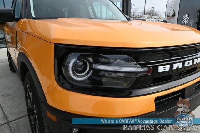 2023 Ford Bronco Sport Outer Banks / 4X4 / Auto Start / Technology Pkg / Co-Pilot Assist + / Power & Heated Leather Seats / Heated Steering Wheel / NAV / B&O Speakers / Lane Departure & Blind Spot / Back Up Cam / Only 17K Miles / 1-Owner Anchorage AK