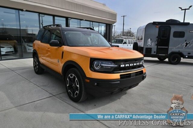 2023 Ford Bronco Sport Outer Banks / 4X4 / Auto Start / Technology Pkg / Co-Pilot Assist + / Power & Heated Leather Seats / Heated Steering Wheel / NAV / B&O Speakers / Lane Departure & Blind Spot / Back Up Cam / Only 17K Miles / 1-Owner Anchorage AK