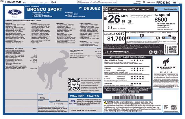 2023 Ford Bronco Sport Outer Banks Raleigh NC