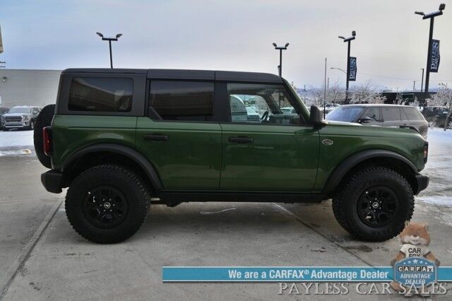 2023 Ford Bronco WILDTRAK / Advanced / 4X4 / Hard Top / Auto Start / Heated Leather Seats / NAV / Lane Departure & Blind Spot / Apple CarPlay & Android Auto / Back Up Camera / Cruise Control / Block Heater / Only 16K Miles Anchorage AK