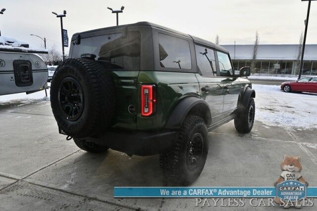 2023 Ford Bronco WILDTRAK / Advanced / 4X4 / Hard Top / Auto Start / Heated Leather Seats / NAV / Lane Departure & Blind Spot / Apple CarPlay & Android Auto / Back Up Camera / Cruise Control / Block Heater / Only 16K Miles Anchorage AK