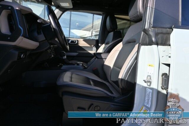 2023 Ford Bronco Wildtrak / 4X4 / LUX & HIGH Pkg / Auto Start / Power & Heated Leather Seats / Heated Steering / NAV / Co-Pilot 360 / Adaptive Cruise / Lane Departure & Blind Spot / Apple CarPlay & Android Auto / Tow Pkg / 1-Owner Anchorage AK