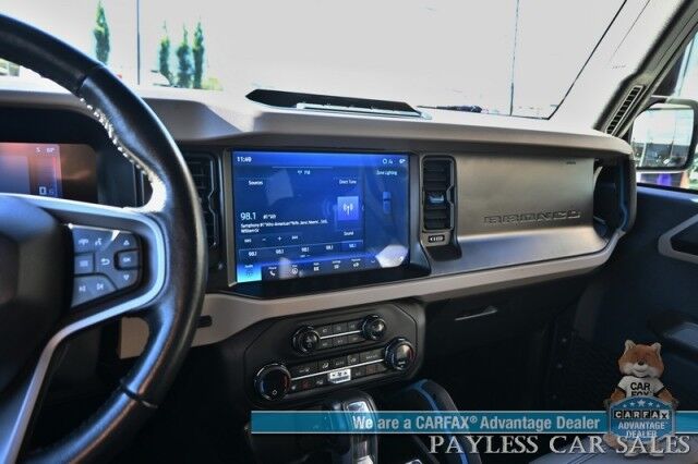 2023 Ford Bronco Wildtrak / 4X4 / LUX & HIGH Pkg / Auto Start / Power & Heated Leather Seats / Heated Steering / NAV / Co-Pilot 360 / Adaptive Cruise / Lane Departure & Blind Spot / Apple CarPlay & Android Auto / Tow Pkg / 1-Owner Anchorage AK