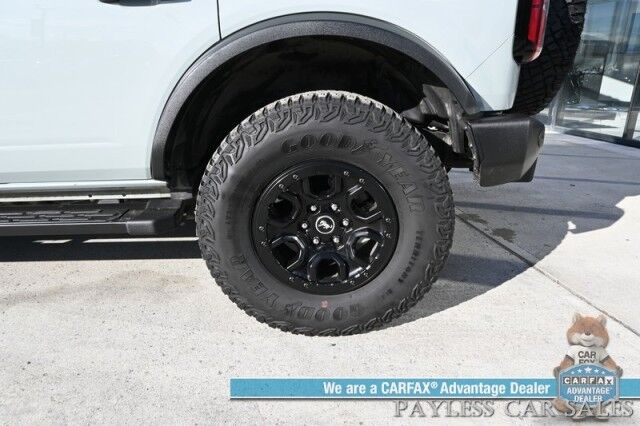 2023 Ford Bronco Wildtrak / 4X4 / LUX & HIGH Pkg / Auto Start / Power & Heated Leather Seats / Heated Steering / NAV / Co-Pilot 360 / Adaptive Cruise / Lane Departure & Blind Spot / Apple CarPlay & Android Auto / Tow Pkg / 1-Owner Anchorage AK