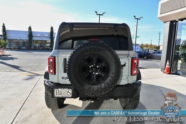 2023 Ford Bronco Wildtrak / 4X4 / LUX & HIGH Pkg / Auto Start / Power & Heated Leather Seats / Heated Steering / NAV / Co-Pilot 360 / Adaptive Cruise / Lane Departure & Blind Spot / Apple CarPlay & Android Auto / Tow Pkg / 1-Owner Anchorage AK