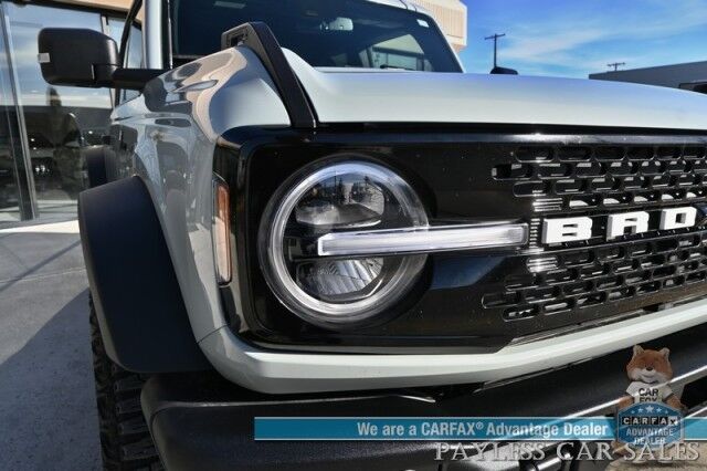 2023 Ford Bronco Wildtrak / 4X4 / LUX & HIGH Pkg / Auto Start / Power & Heated Leather Seats / Heated Steering / NAV / Co-Pilot 360 / Adaptive Cruise / Lane Departure & Blind Spot / Apple CarPlay & Android Auto / Tow Pkg / 1-Owner Anchorage AK