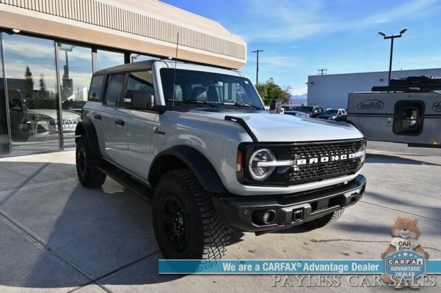 2023 Ford Bronco Wildtrak / 4X4 / LUX & HIGH Pkg / Auto Start / Power & Heated Leather Seats / Heated Steering / NAV / Co-Pilot 360 / Adaptive Cruise / Lane Departure & Blind Spot / Apple CarPlay & Android Auto / Tow Pkg / 1-Owner Anchorage AK
