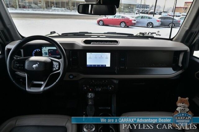 2023 Ford Bronco Wildtrak / Advanced / 4X4 / Hard Top / Auto Start / Power & Heated Leather Seats / NAV / Lane Departure & Blind Spot / Apple CarPlay & Android Auto / Back Up Camera / Cruise Control / Block Heater / Only 16K Miles Anchorage AK 2023 Ford Bronco Wildtrak / Advanced / 4X4 / Hard Top / Auto Start / Power & Heated Leather Seats / NAV / Lane Departure & Blind Spot / Apple CarPlay & Android Auto / Back Up Camera / Cruise Control / Block Heater / Only 16K Miles Anchorage AK