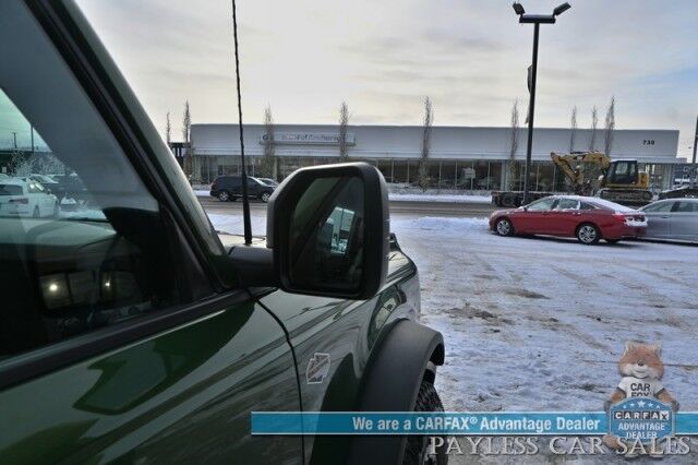 2023 Ford Bronco Wildtrak / Advanced / 4X4 / Hard Top / Auto Start / Power & Heated Leather Seats / NAV / Lane Departure & Blind Spot / Apple CarPlay & Android Auto / Back Up Camera / Cruise Control / Block Heater / Only 16K Miles Anchorage AK 2023 Ford Bronco Wildtrak / Advanced / 4X4 / Hard Top / Auto Start / Power & Heated Leather Seats / NAV / Lane Departure & Blind Spot / Apple CarPlay & Android Auto / Back Up Camera / Cruise Control / Block Heater / Only 16K Miles Anchorage AK