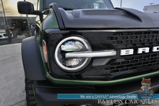 2023 Ford Bronco Wildtrak / Advanced / 4X4 / Hard Top / Auto Start / Power & Heated Leather Seats / NAV / Lane Departure & Blind Spot / Apple CarPlay & Android Auto / Back Up Camera / Cruise Control / Block Heater / Only 16K Miles Anchorage AK 2023 Ford Bronco Wildtrak / Advanced / 4X4 / Hard Top / Auto Start / Power & Heated Leather Seats / NAV / Lane Departure & Blind Spot / Apple CarPlay & Android Auto / Back Up Camera / Cruise Control / Block Heater / Only 16K Miles Anchorage AK