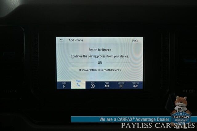 2023 Ford Bronco Wildtrak / Advanced / 4X4 / Hard Top / Auto Start / Power & Heated Leather Seats / NAV / Lane Departure & Blind Spot / Apple CarPlay & Android Auto / Back Up Camera / Power Running Boards / Tow Pkg / Only 16K Miles Anchorage AK 2023 Ford Bronco Wildtrak / Advanced / 4X4 / Hard Top / Auto Start / Power & Heated Leather Seats / NAV / Lane Departure & Blind Spot / Apple CarPlay & Android Auto / Back Up Camera / Power Running Boards / Tow Pkg / Only 16K Miles Anchorage AK