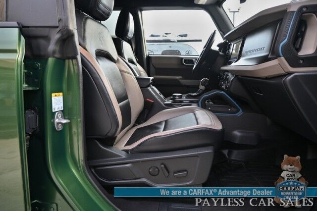 2023 Ford Bronco Wildtrak / Advanced / 4X4 / Hard Top / Auto Start / Power & Heated Leather Seats / NAV / Lane Departure & Blind Spot / Apple CarPlay & Android Auto / Back Up Camera / Power Running Boards / Tow Pkg / Only 16K Miles Anchorage AK 2023 Ford Bronco Wildtrak / Advanced / 4X4 / Hard Top / Auto Start / Power & Heated Leather Seats / NAV / Lane Departure & Blind Spot / Apple CarPlay & Android Auto / Back Up Camera / Power Running Boards / Tow Pkg / Only 16K Miles Anchorage AK