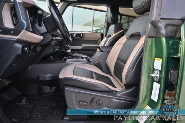 2023 Ford Bronco Wildtrak / Advanced / 4X4 / Hard Top / Auto Start / Power & Heated Leather Seats / NAV / Lane Departure & Blind Spot / Apple CarPlay & Android Auto / Back Up Camera / Power Running Boards / Tow Pkg / Only 16K Miles Anchorage AK 2023 Ford Bronco Wildtrak / Advanced / 4X4 / Hard Top / Auto Start / Power & Heated Leather Seats / NAV / Lane Departure & Blind Spot / Apple CarPlay & Android Auto / Back Up Camera / Power Running Boards / Tow Pkg / Only 16K Miles Anchorage AK