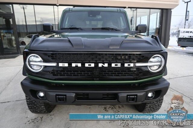 2023 Ford Bronco Wildtrak / Advanced / 4X4 / Hard Top / Auto Start / Power & Heated Leather Seats / NAV / Lane Departure & Blind Spot / Apple CarPlay & Android Auto / Back Up Camera / Power Running Boards / Tow Pkg / Only 16K Miles Anchorage AK 2023 Ford Bronco Wildtrak / Advanced / 4X4 / Hard Top / Auto Start / Power & Heated Leather Seats / NAV / Lane Departure & Blind Spot / Apple CarPlay & Android Auto / Back Up Camera / Power Running Boards / Tow Pkg / Only 16K Miles Anchorage AK