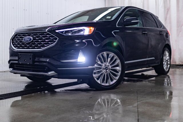 2023 Ford Edge AWD Titanium Leather Roof Nav BCam Red Deer AB