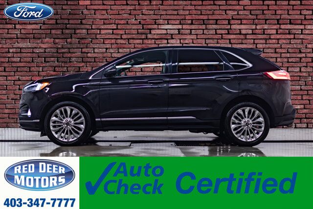 2023 Ford Edge AWD Titanium Leather Roof Nav BCam Red Deer AB