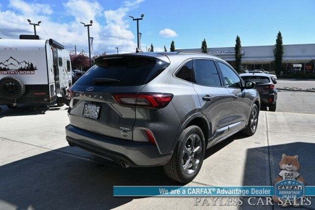 2023 Ford Escape ST-Line / AWD / Auto Start / Cold Weather Pkg / Heated Leather Trim Seats / Heated Steering Wheel / Blind Spot & Lane Departure Alert / Backup Camera / Keyless Entry & Start / Apple CarPlay & Android Auto / 1-Owner Anchorage AK