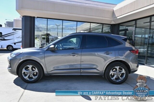 2023 Ford Escape ST-Line / AWD / Auto Start / Cold Weather Pkg / Heated Leather Trim Seats / Heated Steering Wheel / Blind Spot & Lane Departure Alert / Backup Camera / Keyless Entry & Start / Apple CarPlay & Android Auto / 1-Owner Anchorage AK