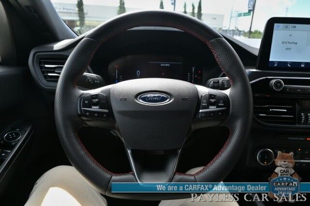 2023 Ford Escape ST-Line / AWD / Cold Weather Pkg / Auto Start / Power & Heated Leather Seats / Heated Steering Wheel / Lane Watch & Blind Spot / Apple CarPlay & Android Auto / Back Up Cam / 32 MPG / 1-Owner Anchorage AK