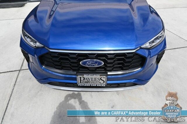 2023 Ford Escape ST-Line / AWD / Cold Weather Pkg / Auto Start / Power & Heated Leather Seats / Heated Steering Wheel / Lane Watch & Blind Spot / Apple CarPlay & Android Auto / Back Up Cam / 32 MPG / 1-Owner Anchorage AK
