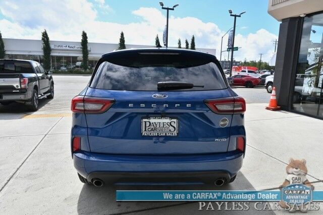 2023 Ford Escape ST-Line / AWD / Cold Weather Pkg / Auto Start / Power & Heated Leather Seats / Heated Steering Wheel / Lane Watch & Blind Spot / Apple CarPlay & Android Auto / Back Up Cam / 32 MPG / 1-Owner Anchorage AK