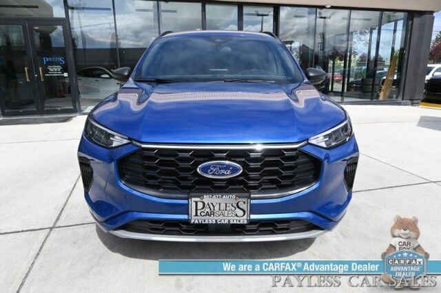 2023 Ford Escape ST-Line / AWD / Cold Weather Pkg / Auto Start / Power & Heated Leather Seats / Heated Steering Wheel / Lane Watch & Blind Spot / Apple CarPlay & Android Auto / Back Up Cam / 32 MPG / 1-Owner Anchorage AK